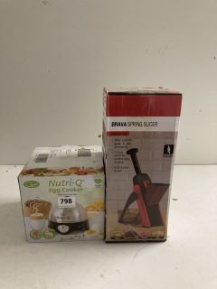 2 X ASSORTED ITEMS TO INCLUDE NUTRI-Q EGG COOKER