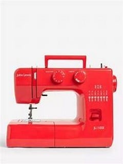1 X JOHN LEWIS RED SEWING MACHINE (BOXED) JL I0SE
