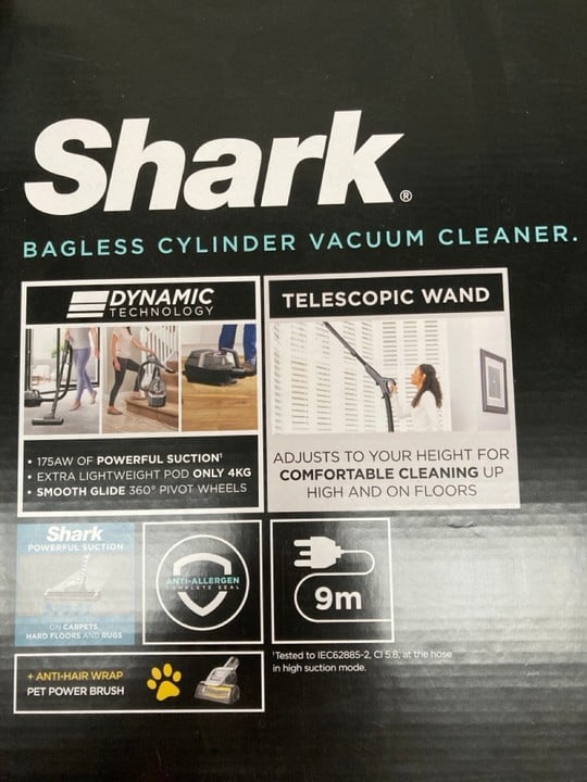 John Pye Auctions A SHARK BAGLESS CYLINDER VACUUM CLEANER, PET MODEL