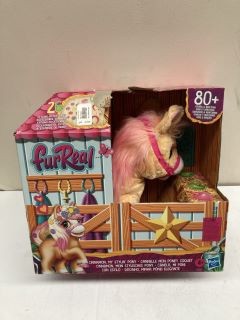 1 X HASBRO CINNAMON FUR REAL PONY TOY TOGETHER WITH 2 X MY LITTLE PONY MUSICAL MANE MELODIES & MY PET PIG 'PIGGY'