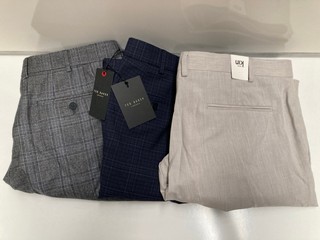 BOX OF ASSORTED MENS JOHN LEWIS CLOTHING ITEMS TO INCLUDE JOHN LEWIS MENS SUIT JACKET GREY IN SIZE 42 L
