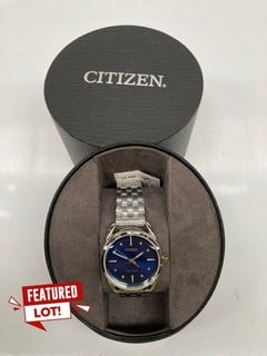 A CITIZEN WATCH WITH BLUE FACE, MODEL CTZ - B8152, RRP £169.00