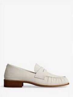 1 X PAIR OF RAG & BONE SID LOAFERS, ANTIQUE WHITE, EU SIZE 9, RRP £295.00