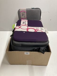 BOX OF LAPTOP AND TABLET BAGS