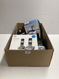 BOX OF ASSORTED HOME PHONE SETS