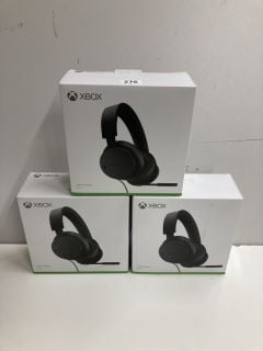 3 X XBOX STEREO HEADSETS
