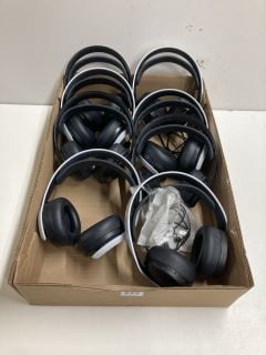 BOX OF ASSORTED GAMING HEADSETS