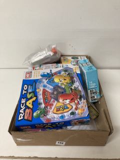 BOX OF ASSORTED ITEMS INC PAW PATROL SET OF STAMPS