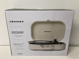 CROSLEY DISCOVERY 3 SPEED PORTABLE TURNTABLE