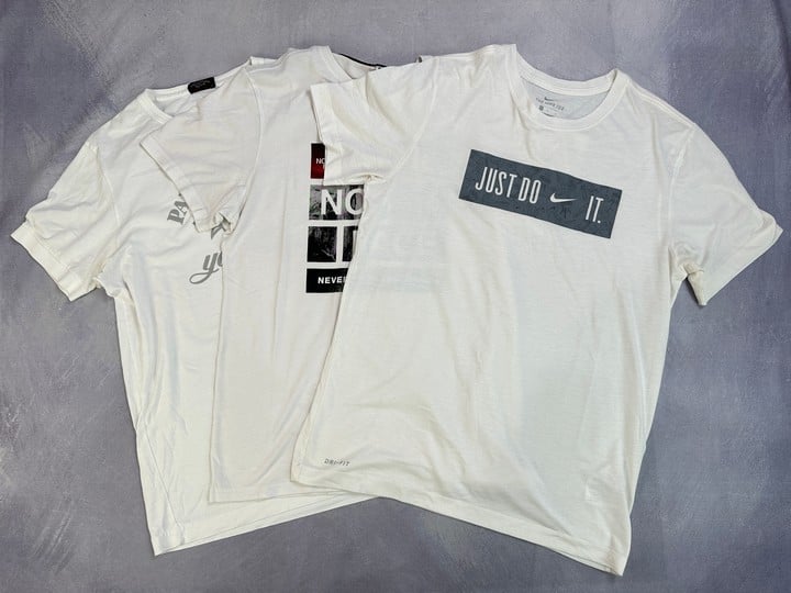 3x T-Shirts Nike, Paul & Shark And The North Face - Size M (VAT ONLY PAYABLE ON BUYERS PREMIUM)