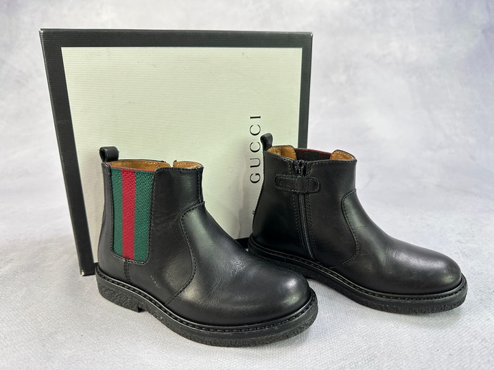 Gucci Toddler Boots, With Box & Dust Bag - Size 23  (VAT ONLY PAYABLE ON BUYERS PREMIUM)