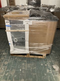 1X PALLET WITH TOTAL RRP VALUE OF £1089 TO INCLUDE 1X LOGIK GAS COOKERS MODEL NO LFTG60B22, 1X ESSENTIALS GAS COOKERS MODEL NO0, 1X KENWOOD GAS COOKERS MODEL NO KTG506S19, 1X KENWOOD GAS COOKERS MODE