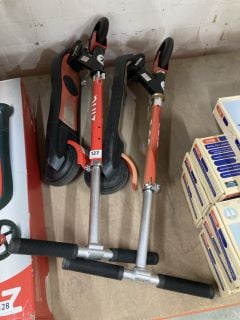 2 X ZINC FOLDING ELECTRIC SCOOTERS (COLLECTION ONLY)