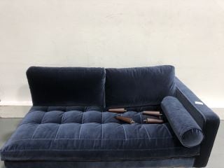 DARK NAVY RIGHT HAND PART OF A 3 SEATER SOFA