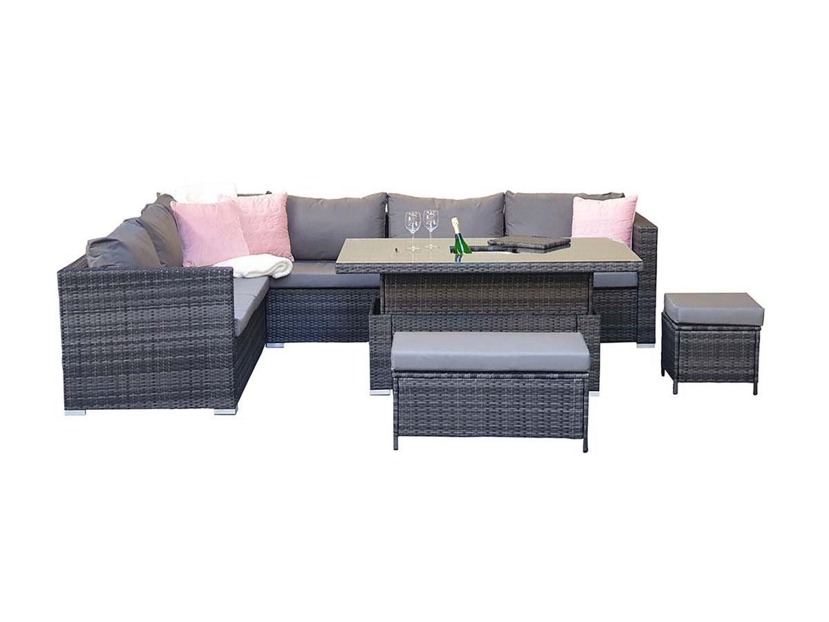 SIGNATURE WEAVE CATALINA SOFA DINING WITH LIFT TABLE & ICE BUCKET RRP Â£1499