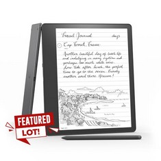 KINDLE SCRIBE (16 GB), THE FIRST KINDLE AND DIGITAL NOTEBOOK, ALL IN ONE, WITH A 10.2" 300 PPI PAPERWHITE DISPLAY, INCLUDES PREMIUM PEN (SEALED): LOCATION - A RACK