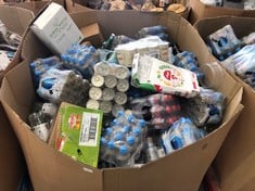 PALLET OF ASSORTED FOOD AND DRINK TO INCLUDE LUCOZADE SPORTS DRINK BBE OCT 2024: LOCATION - BACK FLOOR (COLLECTION OR OPTIONAL DELIVERY AVAILABLE)