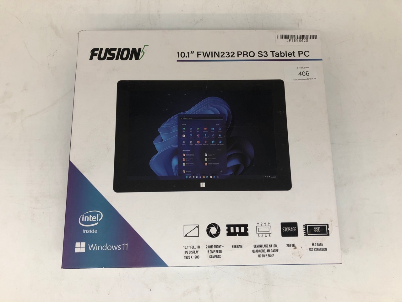 John Pye Auctions FUSION5 FWIN232 PRO S3 256 GB LAPTOP (ORIGINAL RRP