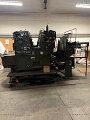 HEIDELBERG SORDZ PRINTING MACHINE 640 X 915 MM S/N 506388 5 TON (RAMS REQUIRED PRIOR TO COLLECTION)