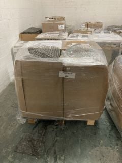 1X PALLET WITH TOTAL RRP VALUE OF £1712 TO INCLUDE 1X HOOVER CONDENSOR MODEL NO HLE C10DE, 1X HAIER WASHING MACHINES MODEL NO HW100-B14 959S, 1X INDESIT WASHING MACHINES TSL MODEL NO BWE91496X WUKN,