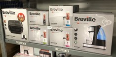 QTY OF ITEMS TO INCLUDE BREVILLE BLEND ACTIVE PERSONAL BLENDER & SMOOTHIE MAKER | 350W | 1 PORTABLE BLEND ACTIVE BOTTLE (600ML) | LEAK PROOF LID | BLACK & GOLD [VBL251]: LOCATION - A RACK