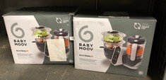 BABYMOOV NUTRIBABY PLUS 6 IN 1 BABY FOOD MAKER, BABY FOOD BLENDER AND STEAMER, FOOD PROCESSOR FOR WEANING, WARMER, DEFROSTER, STERILISER, NUTRITIONIST APPROVED, GREY::: LOCATION - BACK RACK