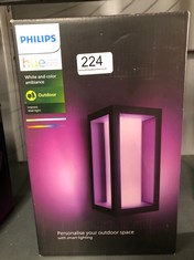 PHILIPS HUE WHITE & COLOUR AMBIENCE OUTDOOR IMPRESS WALL LIGHT:: LOCATION - BACK RACK