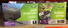 BLAGDON POND OXYGENATOR 3600, 20 OUTLET AIR PUMP FOR PONDS UP TO 22,500 LITRES (KOI PONDS UP TO 11,000 LITRES), SUITABLE FOR AERATION AND OXYGENATION IN HYDROPONIC AND AQUAPONIC SYSTEMS, GREEN + BLAG