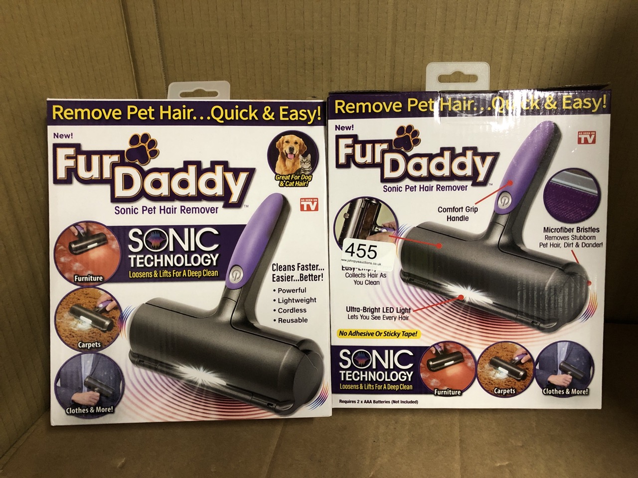 John Pye Auctions 10 X FUR DADDY SONIC PET HAIR REMOVER LOCATION
