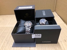 MENS BINLUN STAINLESS STEEL WATCH + MENS STAINLESS STEEL CITIZEN ECO DRIVE WATCH : LOCATION - D RACK