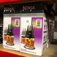 QTY OF ITEMS TO INCLUDE NINJA PROFESSIONAL CHOPPER [NJ1002UKBK] STACKABLE, 200W, BLACK: LOCATION - A RACK