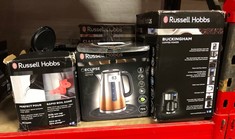 QTY OF ITEMS TO INCLUDE RUSSELL HOBBS ECLIPSE STAINLESS STEEL & COPPER SUNSET OMBRE 1.7L ELECTRIC CORDLESS KETTLE (QUIET & FAST BOIL 3KW, REMOVABLE WASHABLE ANTI-SCALE FILTER, EASY PUSH BUTTON LID, P