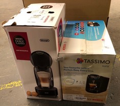 DELONGHI NESCAFE DOLCE GUSTO INFINISSIMA COFFEE MACHINE + BOSCH TASSIMO SUNY COFFEE MACHINE : LOCATION - TABLES