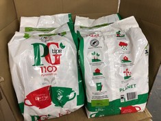 4 X BAGS OF PG TIPS PYRAMID TEA BAGS 100 PCS PER BAG (BEST BEFORE 2025): LOCATION - MIDDLE FLOOR