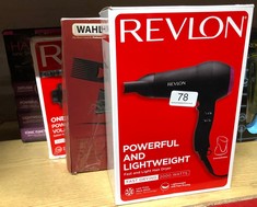 QTY OF ITEMS TO INCLUDE REVLON RVDR5823UK HARMONY DRY & STYLE 1600W HAIR DRYER: LOCATION - A RACK