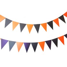 27 X ANBOO 10M/32FT BUNTING FLAGS PARTY DECORATIONS, REUSABLE BUNTING BANNER PENNANT GARLAND, WATERPROOF FLAGS FOR WEDDING, BIRTHDAY PARTY,ANNIVERSARY, GRADUATION, CLASSROOM DECORATION - TOTAL RRP £1