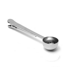 QTY OF FAMILY COFFEE SCOOP, COFFEE SCOOP WITH BAG CLIP, 2 IN 1 STAINLESS STEEL GROUND COFFEE MEASURING SCOOP COFFEE ACCESSORIES - TOTAL RRP £242: LOCATION - A RACK