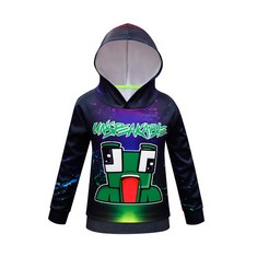 16 X DELANHON BOYS GIRLS YOUTUBER GAMER MERCH HOODIES 3D COOL HOODY FUNNY PULLOVER SWEATSHIRTS LONG SLEEVE HOODED JUMPERS 4-13 YEARS (STYLE 8, 150) - TOTAL RRP £200: LOCATION - B RACK