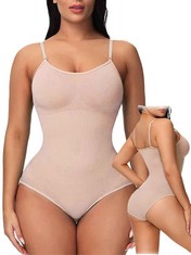 27 X AITOP SHAPING BODYSUIT WOMEN SCULPTING BODY SHAPER TUMMY CONTROL SEAMLESS COMPRESSION WAIST TRAINER ADJUSTABLE SHOULDER STRAP CORSET V-NECK LEOTARD SHAPEWEAR SLEEVELESS JUMPSUIT TOPS SKIMS BODYS