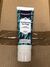 20 X PETPOST TOOTHPASTE FOR DOGS FRESH MINT FLAVOURED DENTAL GEL RRP £196: LOCATION - B RACK