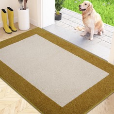 4 X FCSDETAIL DIRT TRAPPER INDOOR DOOR MAT 60 X 90 CM, NON-SLIP ENTRANCE RUG, MACHINE WASHABLE DOG DOORMAT, INSIDE FLOOR MAT FOR ENTRYWAY, MUDDY SHOES & PAWS - TOTAL RRP £109: LOCATION - B RACK