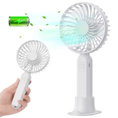 17 X COOL HANDHELD FAN, PORTABLE USB HAND FAN DESK FAN, 3 SPEEDS PERSONAL MINI RECHARGEABLE HANDHELD FAN WITH 2000MAH BATTERY FOR OFFICE HOME BEDROOM OUTDOOR TRAVEL - TOTAL RRP £141: LOCATION - B RAC