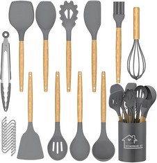 QTY OF ASSORTED ITEMS TO INCLUDE DLD KITCHEN UTENSIL SET - 22 PCS SILICONE COOKING UTENSILS SET, SILICONE KITCHEN UTENSILS, COOKING TOOLS TURNER TONGS NONSTICK SPATULA SPOON FOR NONSTICK HEAT RESISTA