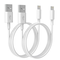 QTY OF PEAPOLET IPHONE CHARGER CABLE, [APPLE MFI CERTIFIED] LIGHTNING CABLES 2 PACK USB-A TO LIGHTNING APPLE LONG IPHONE CABLE FAST CHARGING FOR IPHONE 14/13/12/11 PRO/MAX/XS/X/XR/8/7/6 IPAD IPOD (3.