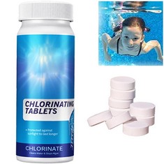 25 X SWIMMING POOL EFFERVESCENT CLEANING TABLET,MULTIFUNCTION CHLORINE TABLETS,CHLORINE TABLETS FOR SWIMMING POOL,SWIMMING POOL EFFERVESCENT TABLET,MAKE THE POOL CLEARER AND MORE REASSURING,(100G) -