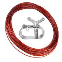 14 X PLUGIN 130 FT SWIMMING POOL COVER WINCH SWIMMING POOL COVER CABLE FOR WINTER SAFE ABOVE GROUND SWIMMING POOL COVER - TOTAL RRP £104: LOCATION - A RACK