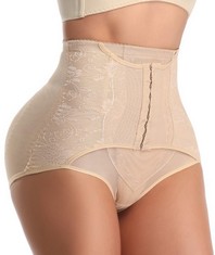 12 X FIGNINGET SUCK IN TUMMY PANTS TUMMY CONTROL UNDERWEAR SHAPEWEAR FOR WOMEN TUMMY CONTROL HOLD IN KNICKERS TUMMY FIRM CONTROL BEIGE 3XL - TOTAL RRP £160: LOCATION - A RACK