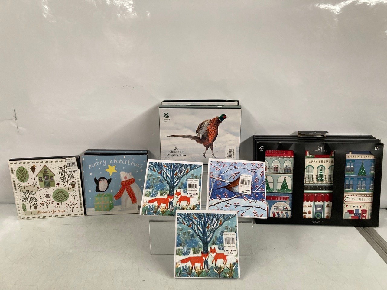 BOX OF ASSORTED JOHN LEWIS CHRISTMAS CARDS