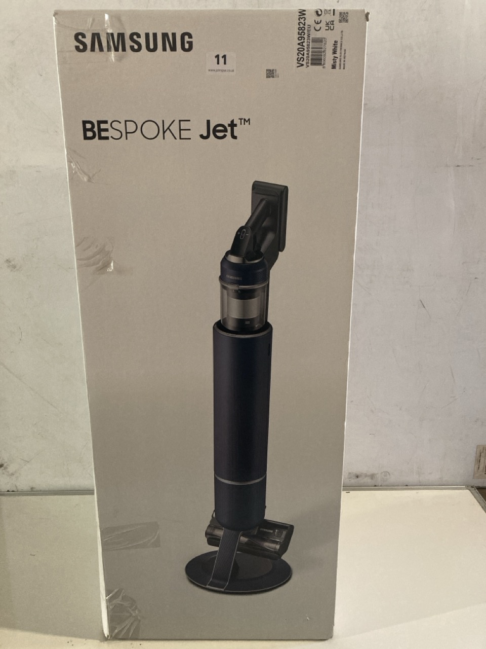 A SAMSUNG BESPOKE JET VACUUM CLEANER, VS20A95823W RRP £449.00