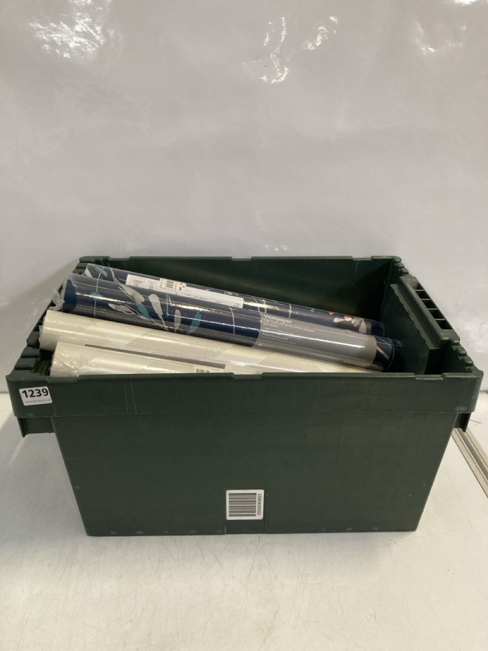 John Pye Auctions BOX OF ASSORTED WALLPAPER TO INCLUDE JOHN LEWIS NERINE BLUE